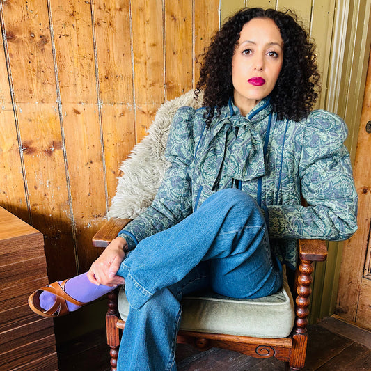 Quilted Daphne Jacket in Forever Entwined printed cotton lawn