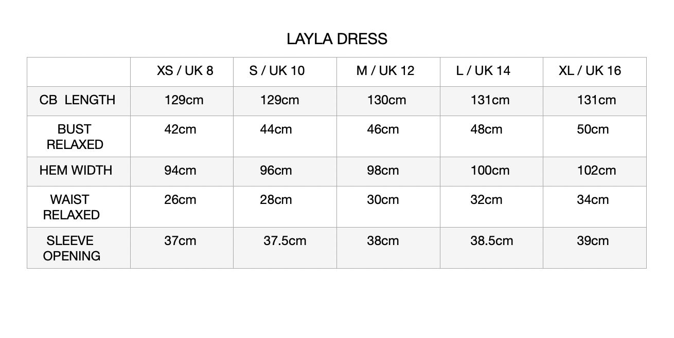 Layla dress in 100% linen.