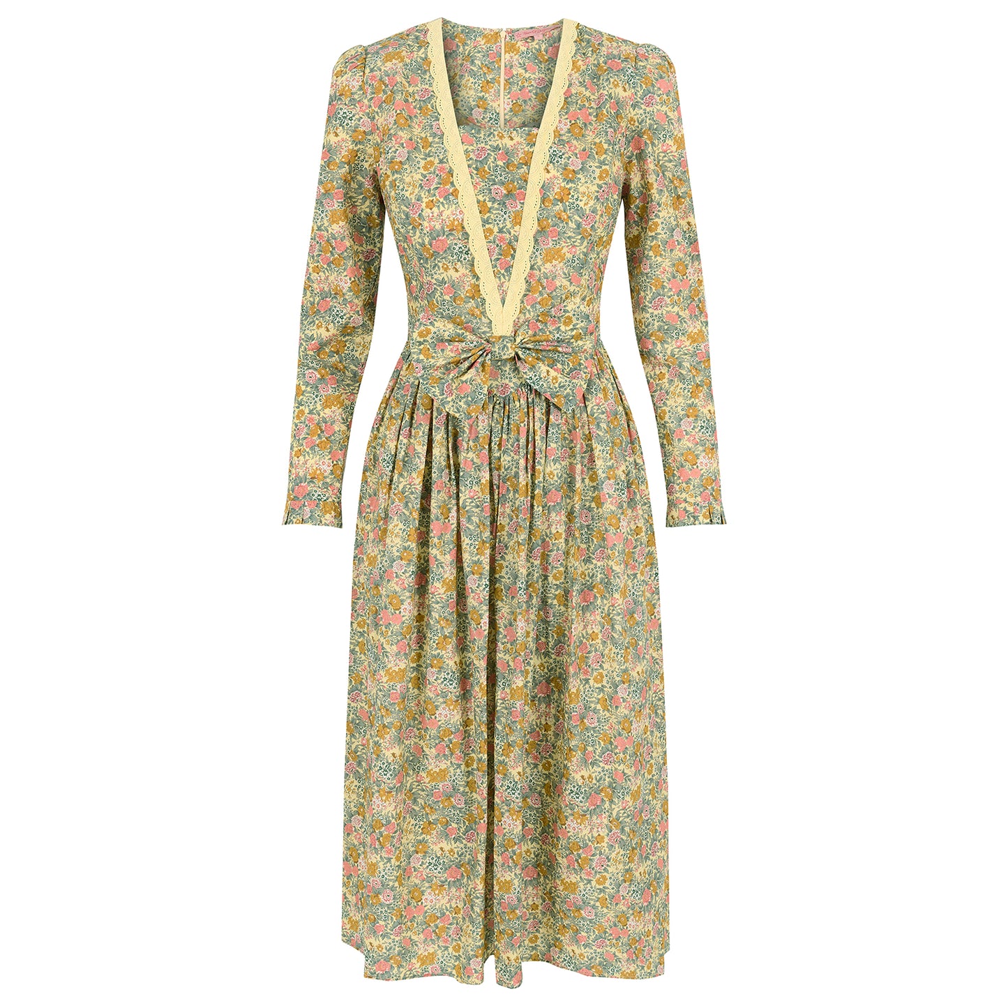 Diana dress in summer meadow printed cotton lawn.