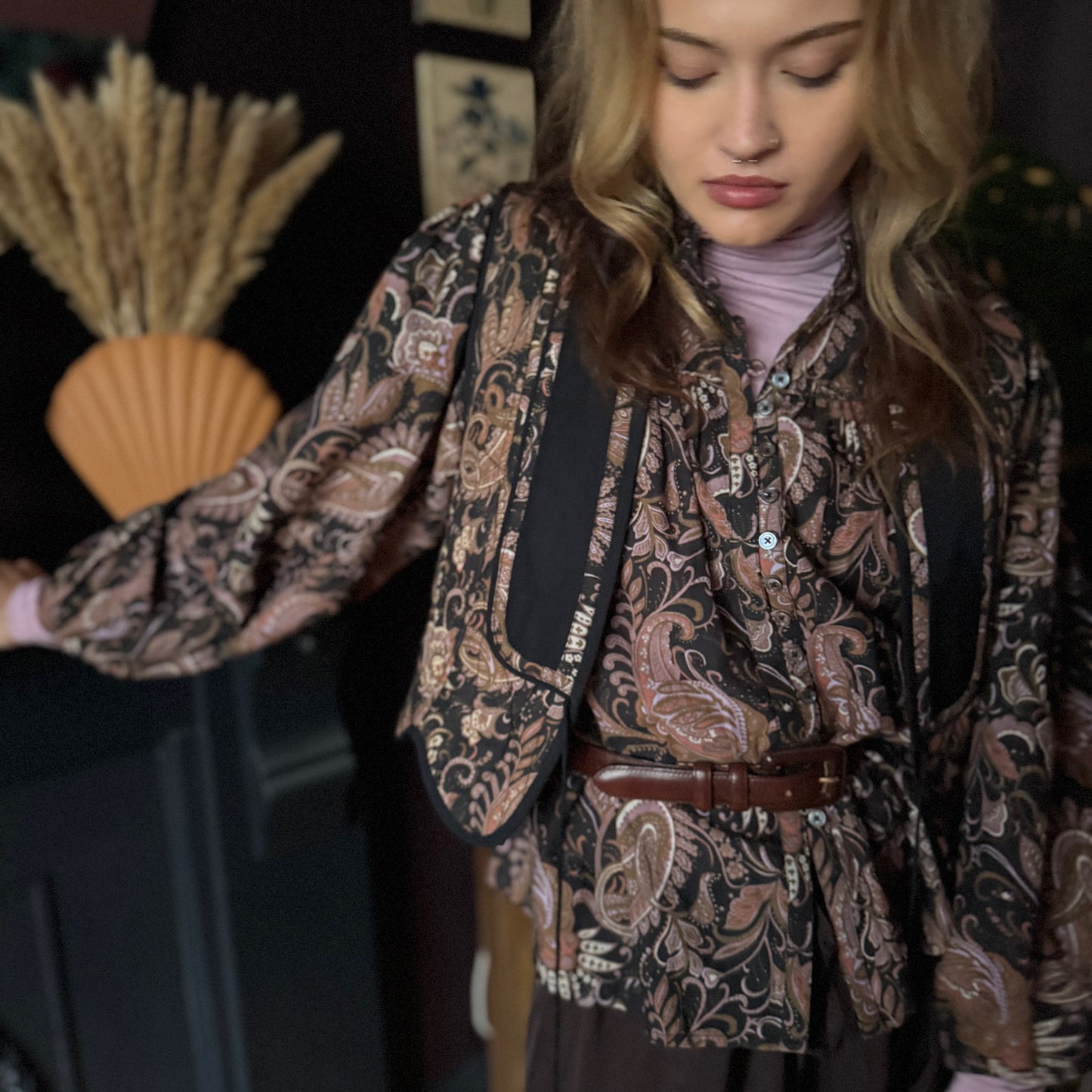 Marianne blouse in our new signature Twilight Paisley print in soft cotton voile