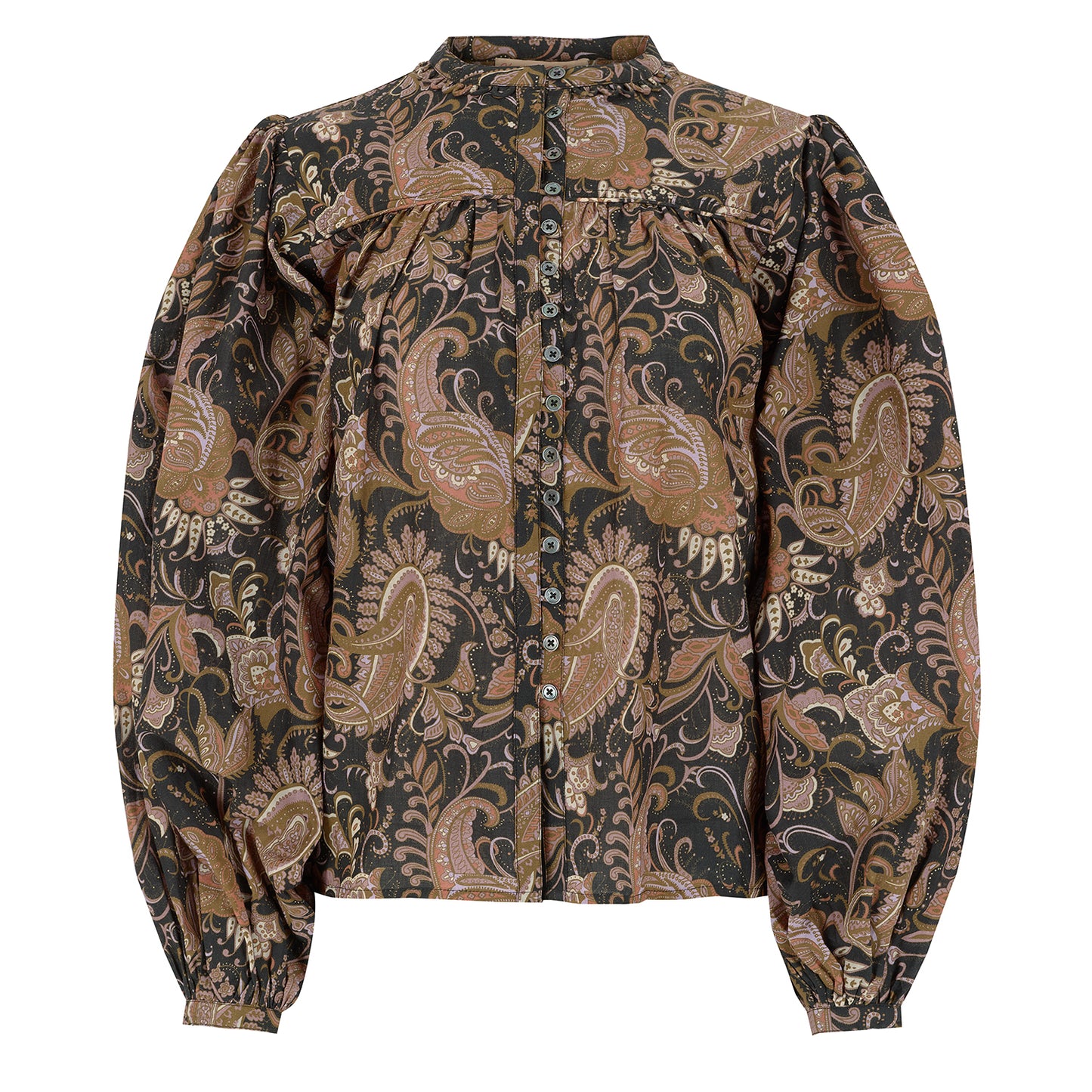 Marianne blouse in our new signature Twilight Paisley print in soft cotton voile